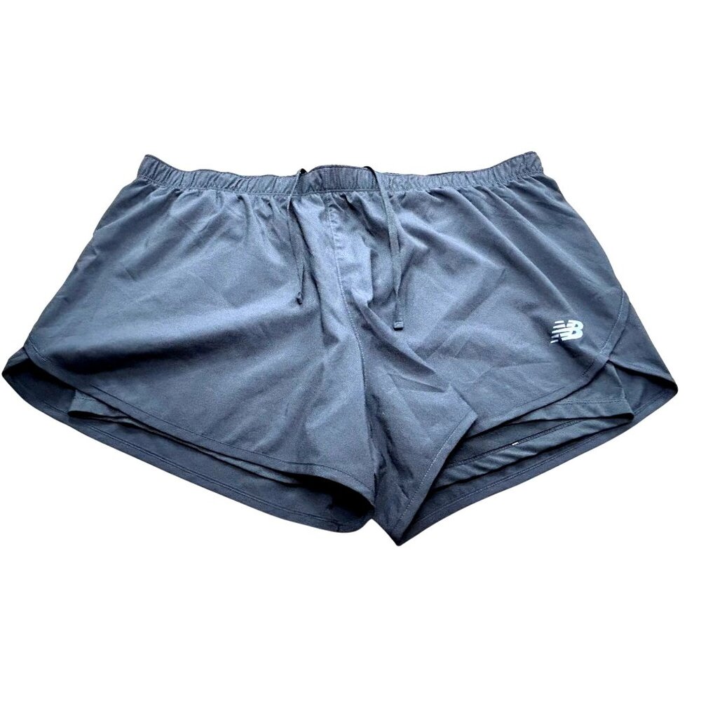 New Balance Womens Black Running Shorts Polyester & Elastane XL